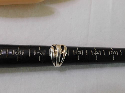 Sterling Silber Delfin Bandring 925 Größe 6 - Bild 4 von 6