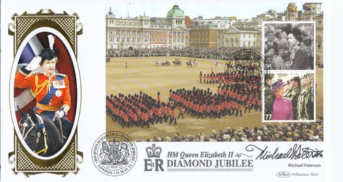 JANE EASTOE SIGNED Queen Diamond Jubilee Booklet Benham London SW1 2012 (105388)