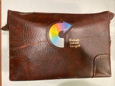 VTG. Faux Leather Kodak Instant Carryall Camera Bag Tote Rainbow Symbol   .B67