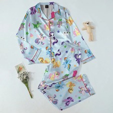 Cute Cartoon Animal Pajama Set, Kawaii Pony Sleepwear