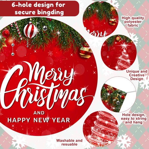 Christmas Garage Door Decorations 7 x 8 ft Christmas Tree Garage Door Banner ... - Picture 3 of 7