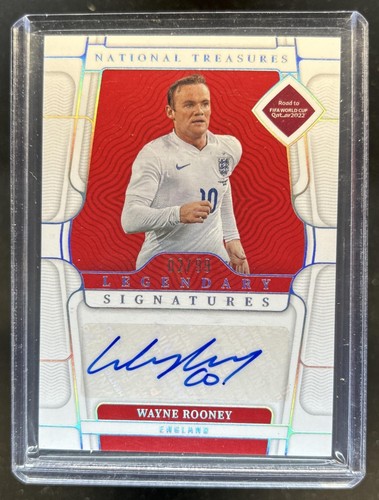 2022-23 National Treasures World Cup Wayne Rooney Legendary Signatures Auto #/99