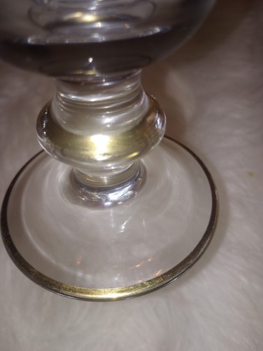Vintage Discontinued Gold Goblet Hand Blown Medici 24K by Arte Italica Glass - Picture 17 of 24