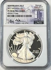 2017 1 oz American Silver proof Eagle NGC PF 70 UCAM Denver ANA holder Mercanti