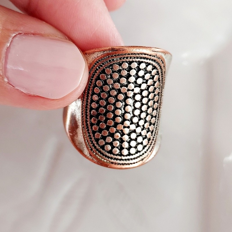 Silver Oval Chunky Ring