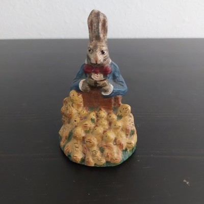 Peter Rabbit Reading To Chicks, Porceline Figurine