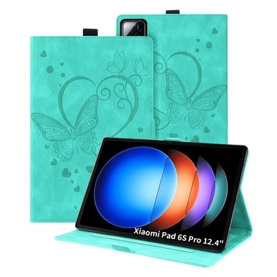 Schutzhülle Kompatibel mit Xiaomi Pad 6S Pro 12.4'' 2024 Hülle, PU Leder mit S...
