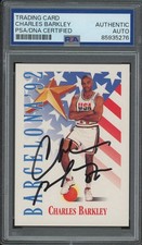 1992 Skybox #530 Charles Barkley Signed USA Olympics Dream Team PSA/DNA AUTO