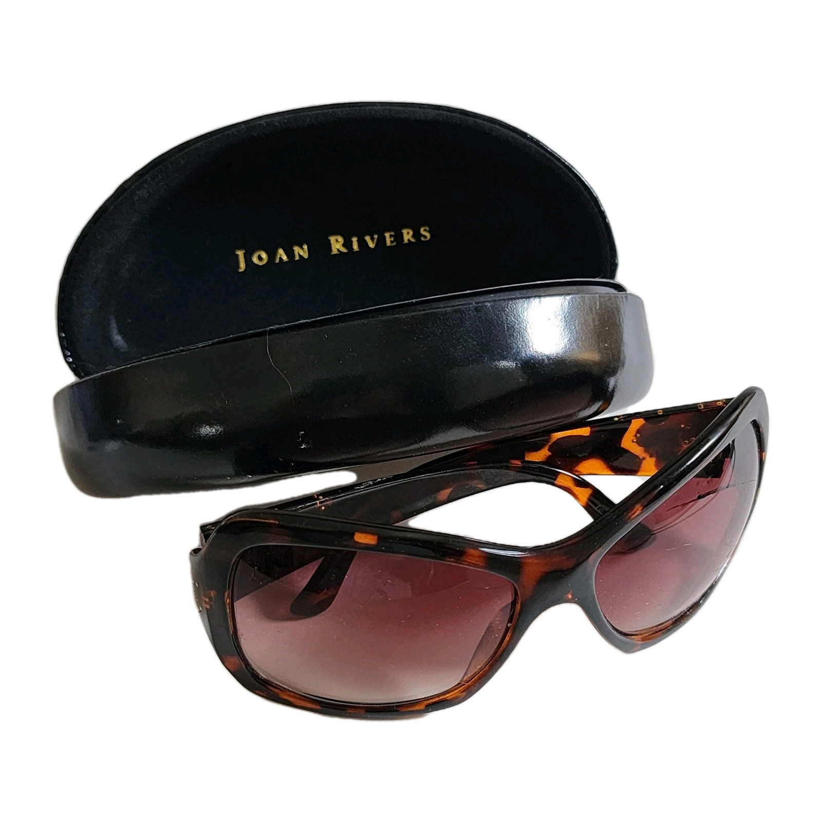 Joan Rivers Tortoise Sunglasses with Case Joan Rivers Sunglasses for Women for sale | eBay main image 2