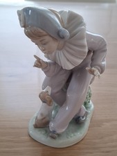Clown mit Hund Nao Lladro Höhe ca. 16 cm Porzellan 