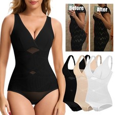 Women Trainer Tummy Control Body Shaper Slimming X-cross Shapewear Bodysuits Top