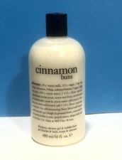 Philosophy Cinnamon Buns Shampoo, Shower Gel Bubble Bath 16 oz Sealed