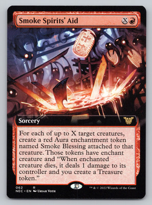 Smoke Spirit's Aid Extended Art  - Commander Kamigawa: Neon Dynasty MTG