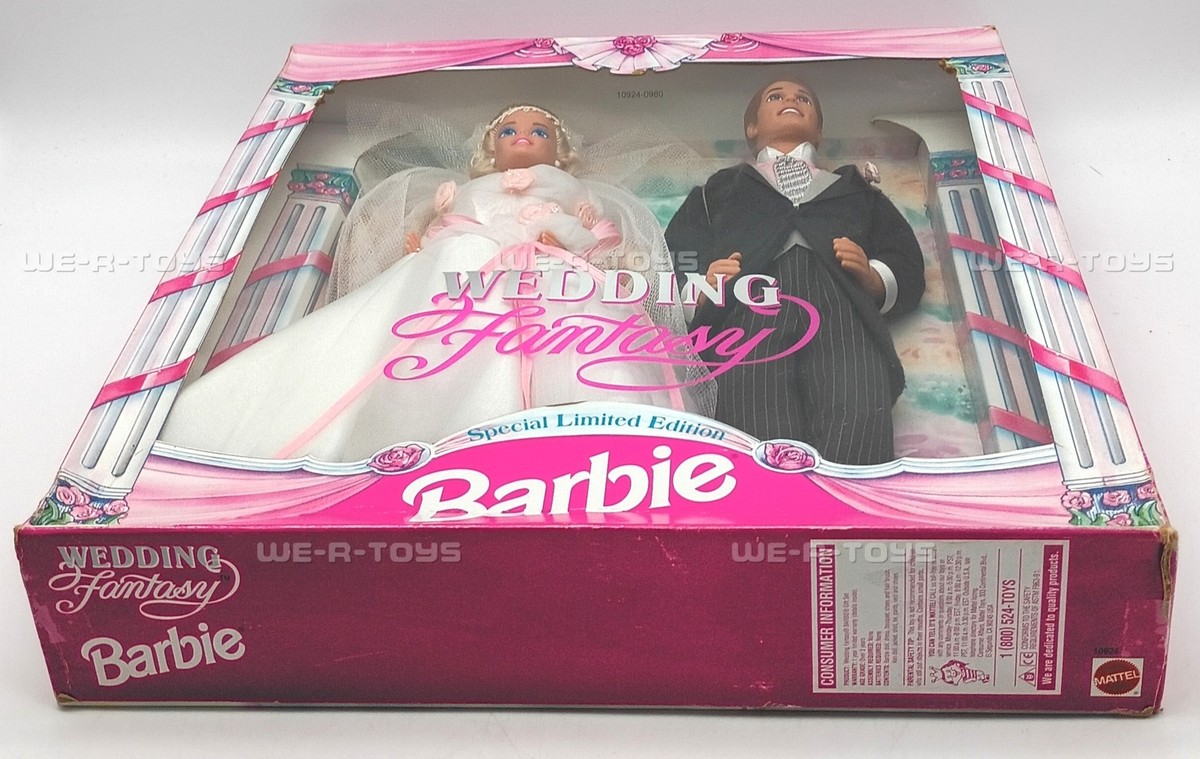Barbie Wedding Fantasy Barbie and Ken Doll Set 1993 Mattel 10924