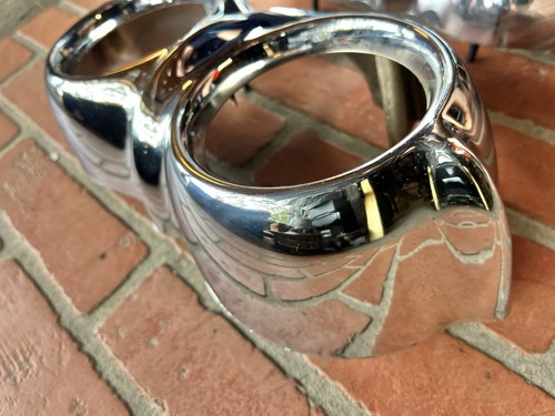 1958 Chevrolet Bel Air/Biscayne/Impala Parking Light Bezels Left Right (pair) - Picture 13 of 17