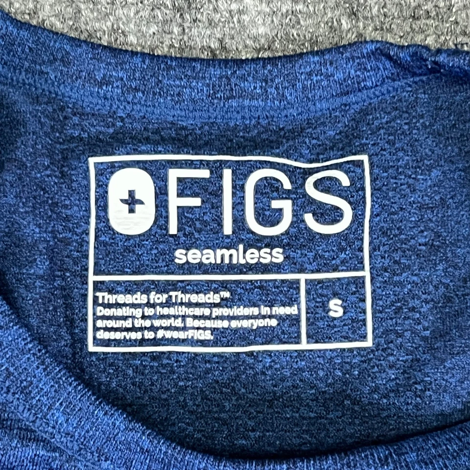 FIGS Women’s Seamless Underscrub Long Sleeve Top Navy Size S M21KW1001 Cut 2088 - Image 2 of 4