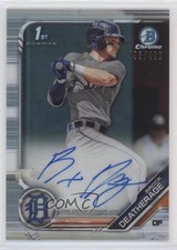 2019 Bowman Chrome Prospect Refractor 493/499 Brock Deatherage #CPA-BD Auto 7m3