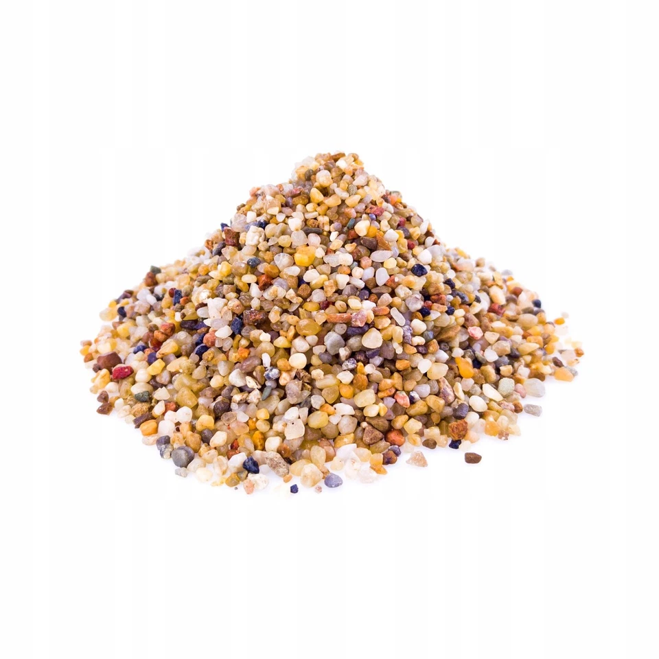 TD STONES Quarzsand für Aquarien Bernsteinfarben Ideal für Pflanzen 3-5 mm 8 kg