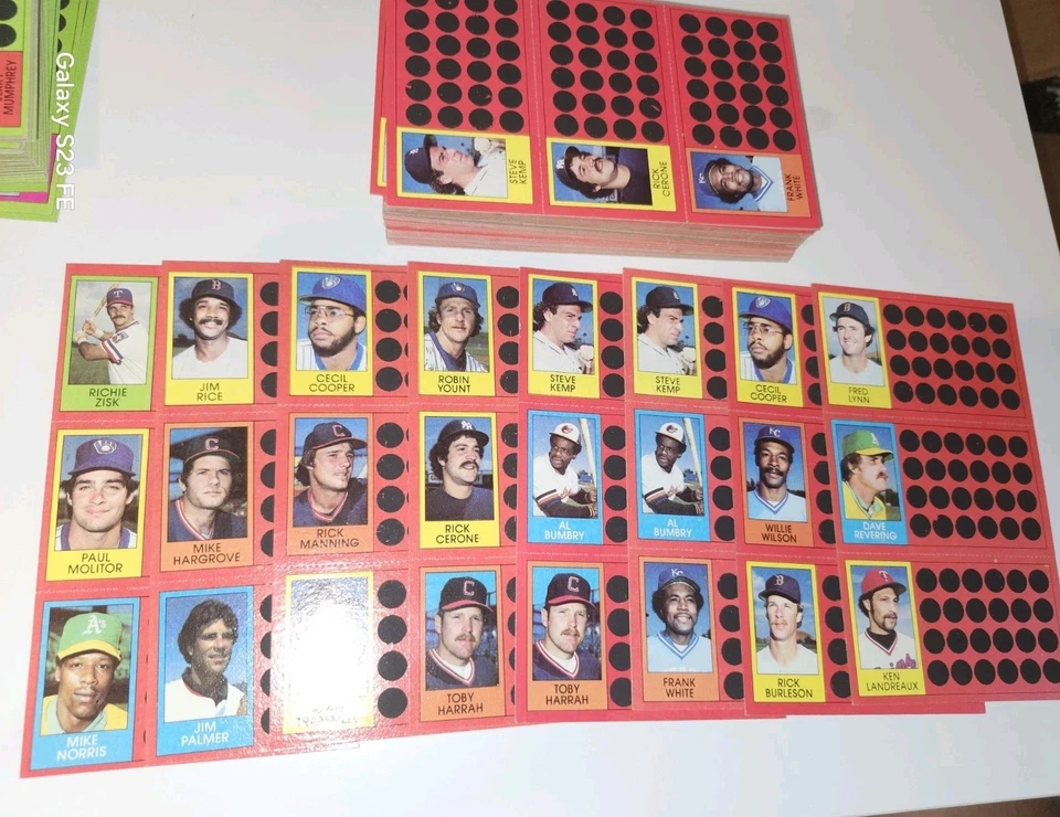 1981 Topps Baseball Scratch Off Card Lot Of 100+ Unused And Excellent Condition - Image 3 of 4
