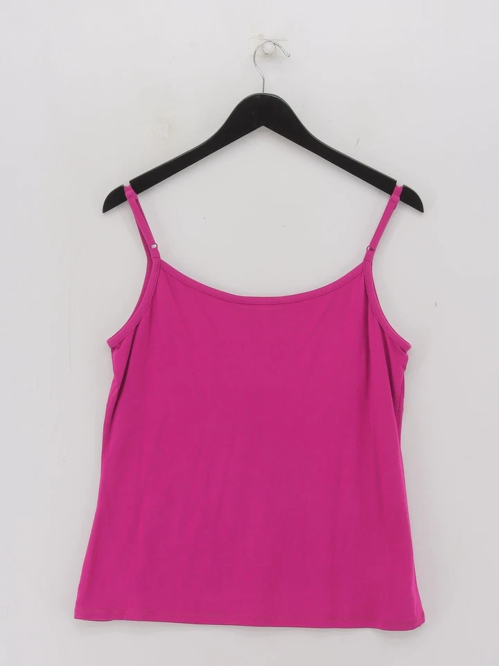 Camiseta para mujer Boden UK 18 algodón rosa con camisola de elastano Foto 2 de 4