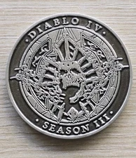 Diablo 4 IV Developer Coin Medal Season Of The Construct #3 D4 Rare Blizzard PC