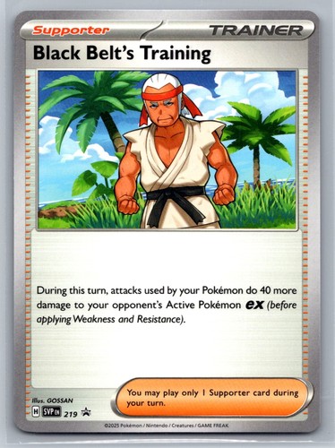 Black Belt's Training Scarlet & Violet Black Star Promos 219 NM