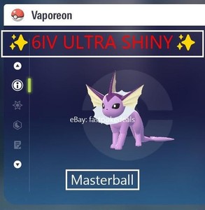✨ Vaporeon Cromatico 6IV - Livello 100, Battle Ready Per Pokémon Scarlatto/Viola