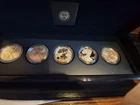 2011 P REVERSE PROOF SILVER EAGLE 5 COIN 25TH ANNIVERSARY SET W BOX/COA