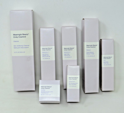 Cindy Crawford Meaningful Beauty Face Neck 7 Piece Kit Set All Sealed NIB