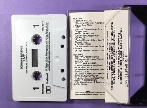 Johnny Mathis, Live, Audio Cassette Tape, Hallmark, 1984 - Picture 3 of 3