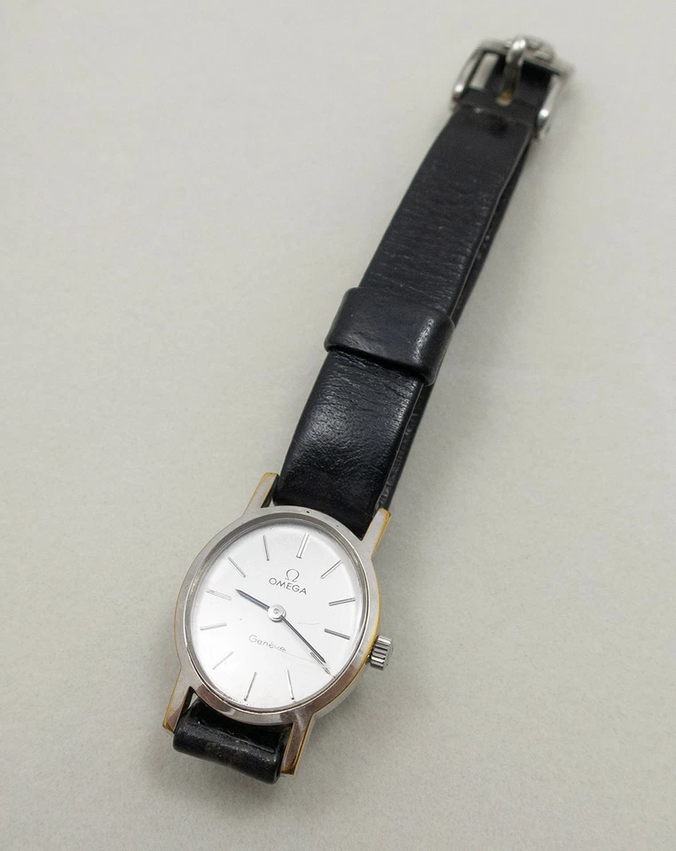 OMEGA GENEVE DAMENUHR WATCH UHR ARMBANDUHR HANDAUFZUG LUXUS ELEGANT VINTAGE RAR - Bild 2 von 4