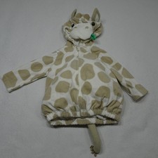 Giraffe Baby Costume 12 Mo Plush Pullover Face Tail Ear Hood Top
