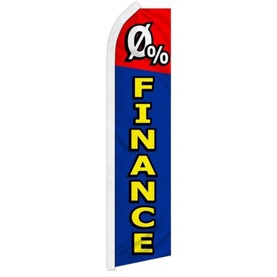 Pack of 2 0% Finance Swooper Feather Advertising Flag Financing Car Dealership