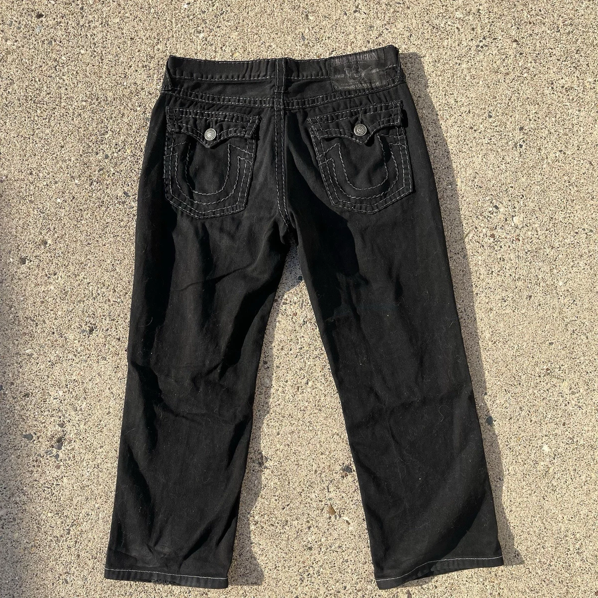 True Religion Ricky Black Jeans for Men for sale | eBay