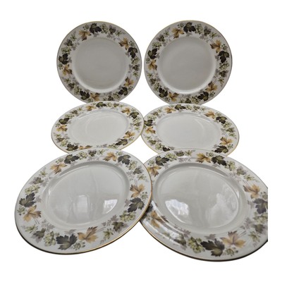 6 Royal Doulton Speiseteller 27 cm Larchmont TC1019 Muster