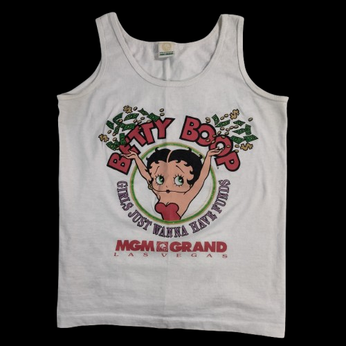 Vintage 90s 1993 Betty Boop MGM Grand Las Vegas Tanktop Small - Bild 1 von 12