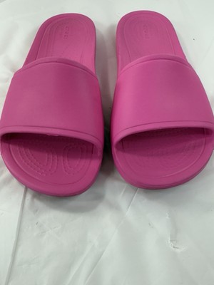 CROCS HOT PINK KADEE SLIDE FLIP FLOP BEACH/POOL SANDALS SIZE 10
