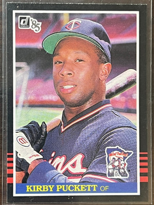1985 Donruss Kirby Puckett #438 Rookie Minnesota Twins HOF  GREAT Condition