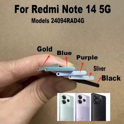 Micro SD Sim Cart Slot for Xiaomi Redmi Note 14 5G 24094RAD4G Green