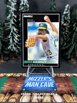 1992 Score Pinnacle Baseball Dennis Eckersley Athletics Base Card 25