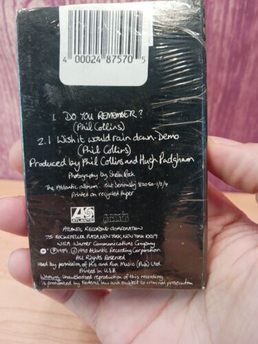 Phil Collins Do You Remember? CASSETTE SINGLE 1989 New Sealed - Picture 4 of 4