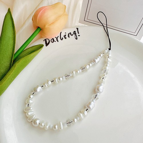 Pearl Charm Phone Lanyard Anti-Lost Lanyard Mobile Phone Chain Phone Wrist Strap - Zdjęcie 3 z 6