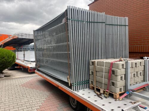 Bauzaun 345x200cm | Mobilzaun | 23m | 7 Elemente | Neu - Bild 3 von 10
