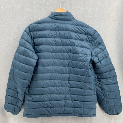 Buffalo David Bitton Mens Packable Down Puffer Jacket Size Large Quilted Blue - Picture 2 of 10