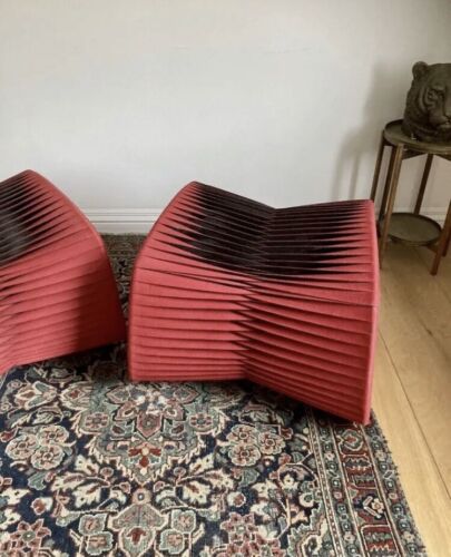 pair designer stools ottoman contemporary Charienkitivarakorn stool bench