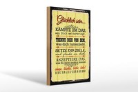 Holzschild Spruch 20X30 Cm GlüCklich Singe LäChle Liebe Deko Schild Wooden Sign