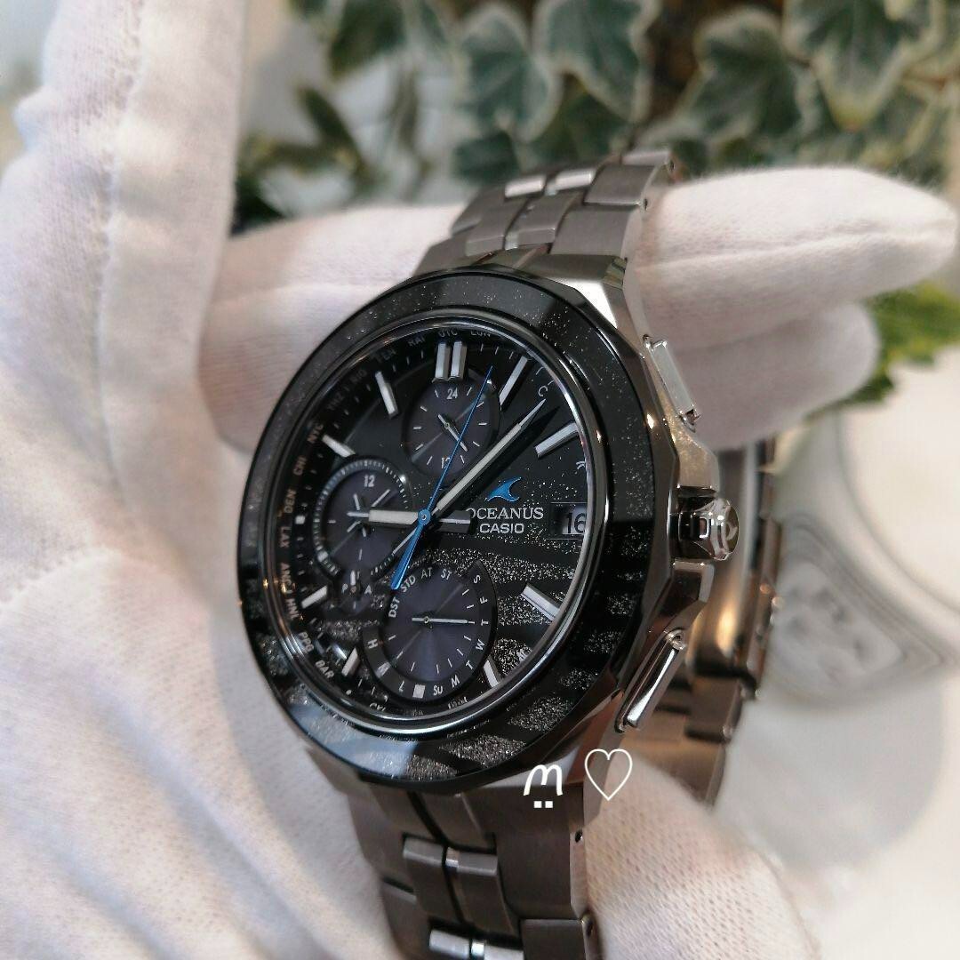 CASIO OCEANUS OCW-S5000ME-1AJF Manta Platinum Makie 1500 set CASIO OCEANUS OCW-S5000ME-1AJF Manta Platinum Makie 1500 set