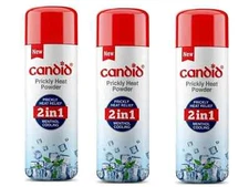 Prickly Heat anti-bacterial Powder 120g X 3 Soothing ,cooling itching burning