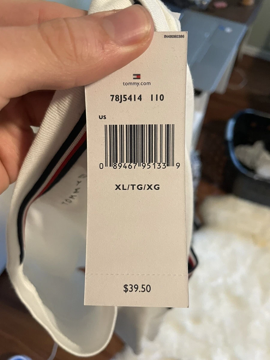 Mens white TOMMY HILFIGER t shirt brand new tag still on original price 39.50