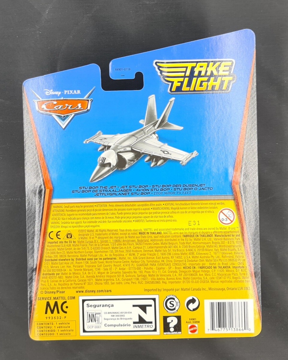 Mattel 2012 CARS Take Flight STU BOP THE JET blister BRAND NEW
